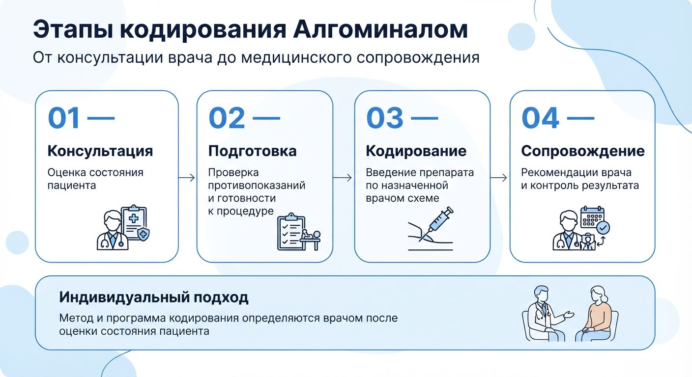 Кодирование препаратом «Алгоминал» в Усть-Катаве инфографика
